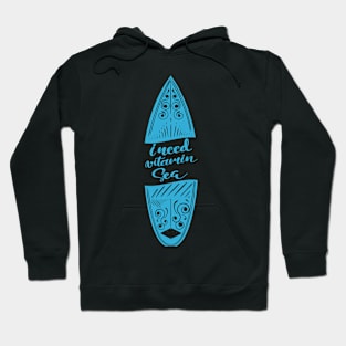 'I Need Vitamin Sea' Ocean Conservation Shirt Hoodie